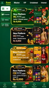 ZT777 Game Events