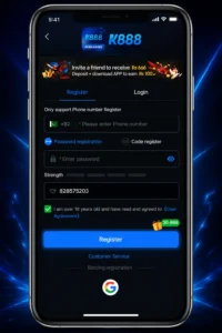 K888 Game Regester