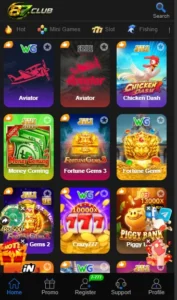87 Club Game Interface